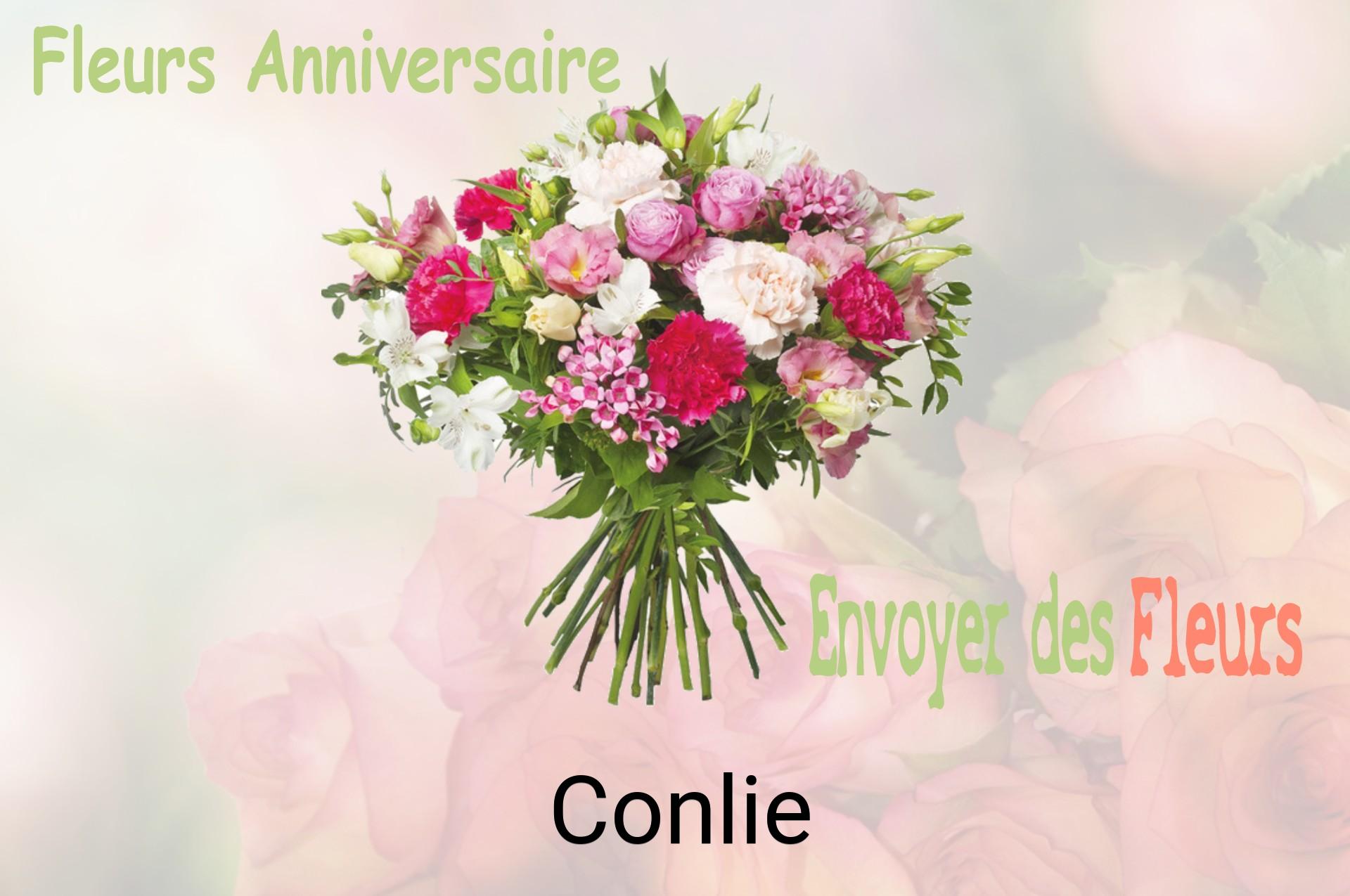 Bouquet de fleurs d’anniversaire livré à Conlie